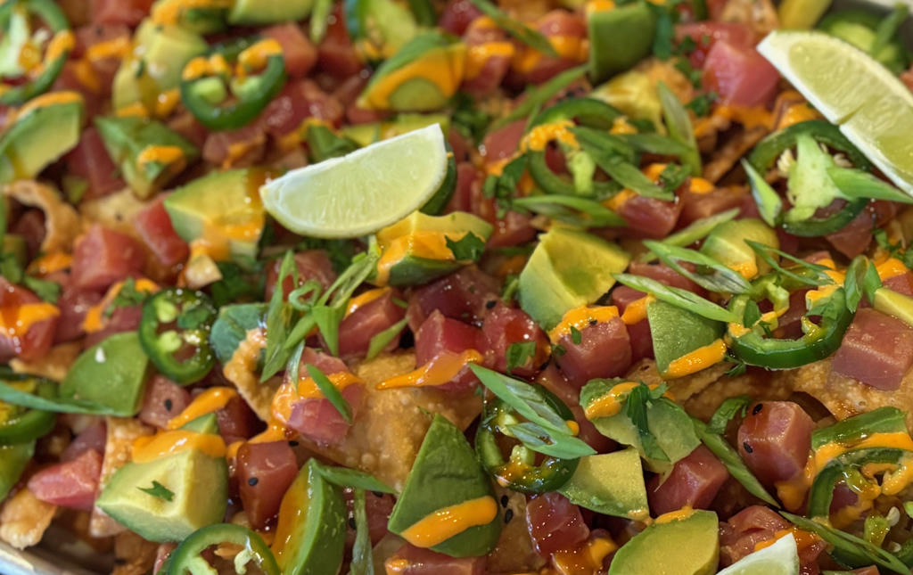 AHI TUNA POKE NACHOS**